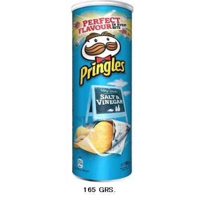 PRINGLES Sal & Vinagre 165gr. 19ud