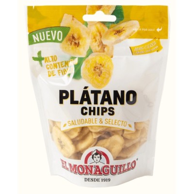 PLATANO CHIPS MONAGUILLO 80gr. caja de 10 unds.