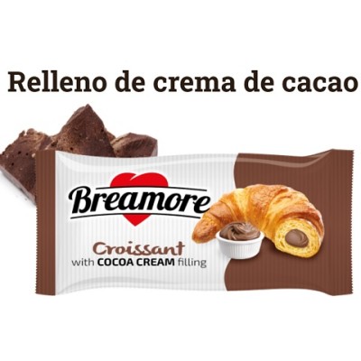 CROISSANT relleno CHOCOLATE caja de 20 unds.80 grs.