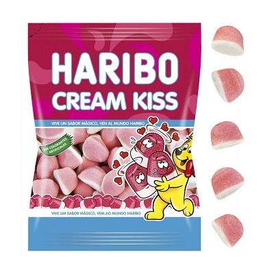 BESOS CREAM bolsa 100 grs. caja de 18 und.HARIBO