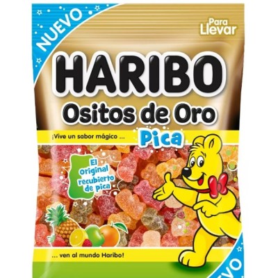 OSITOS Oro PICA Haribo 100gr.caja de 18 bolsitas