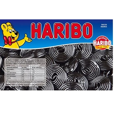 DISCOS NEGROS Haribo 2 kg Regaliz de HARIBO