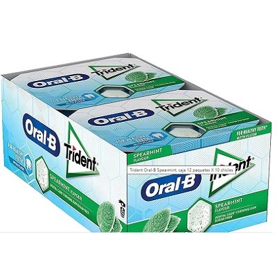 CHICLES TRIDENT ORAL-B Hierbabuena 12 uds